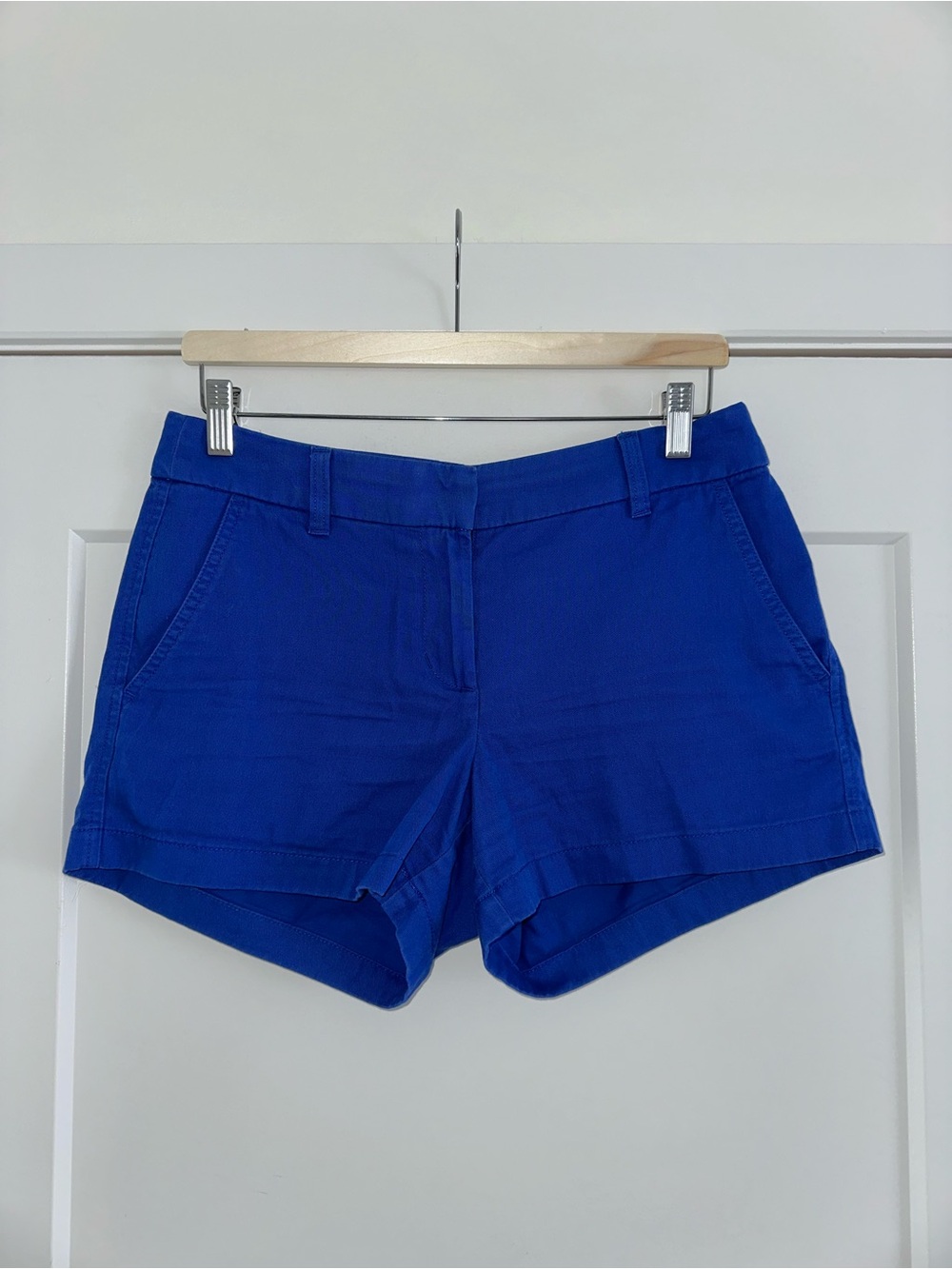 J.Crew Re-Imagined Cotton Chino Shorts in Royal Blue - Size 4
